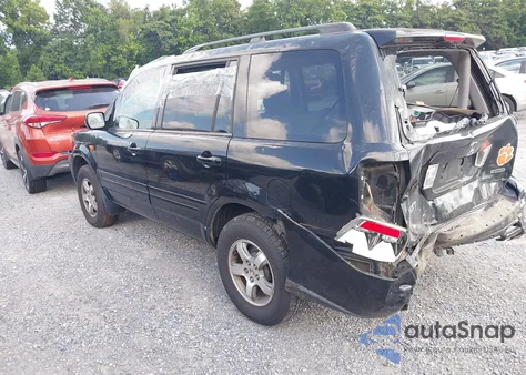 2006 Honda Pilot Ex from USA, damaged, VIN 2HKYF18466H528782